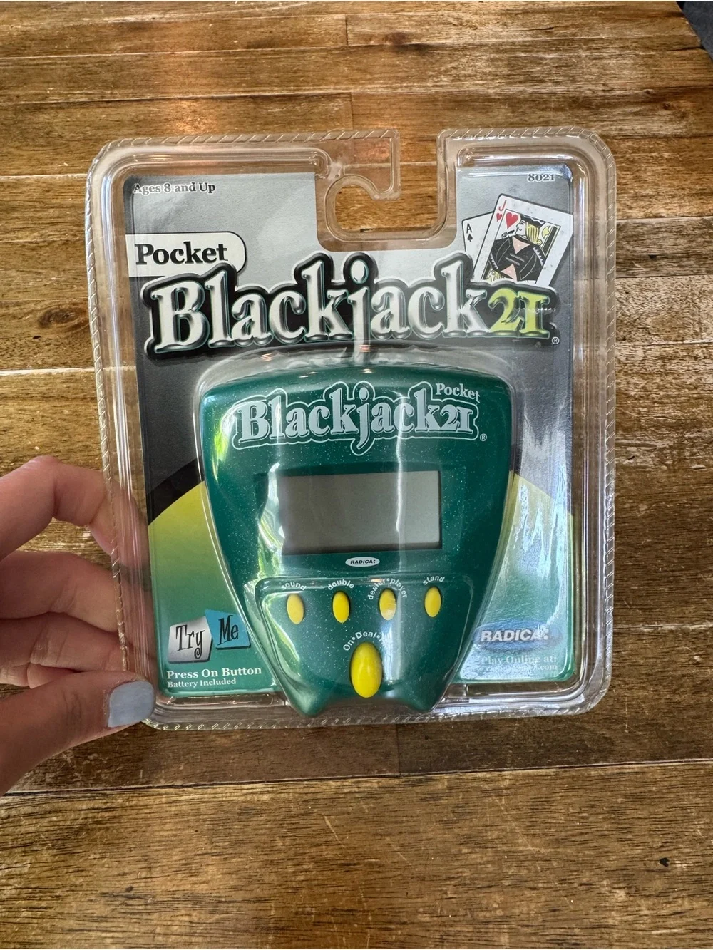 Radica Brand Pocket Blackjack 21 handheld electronic game NWT